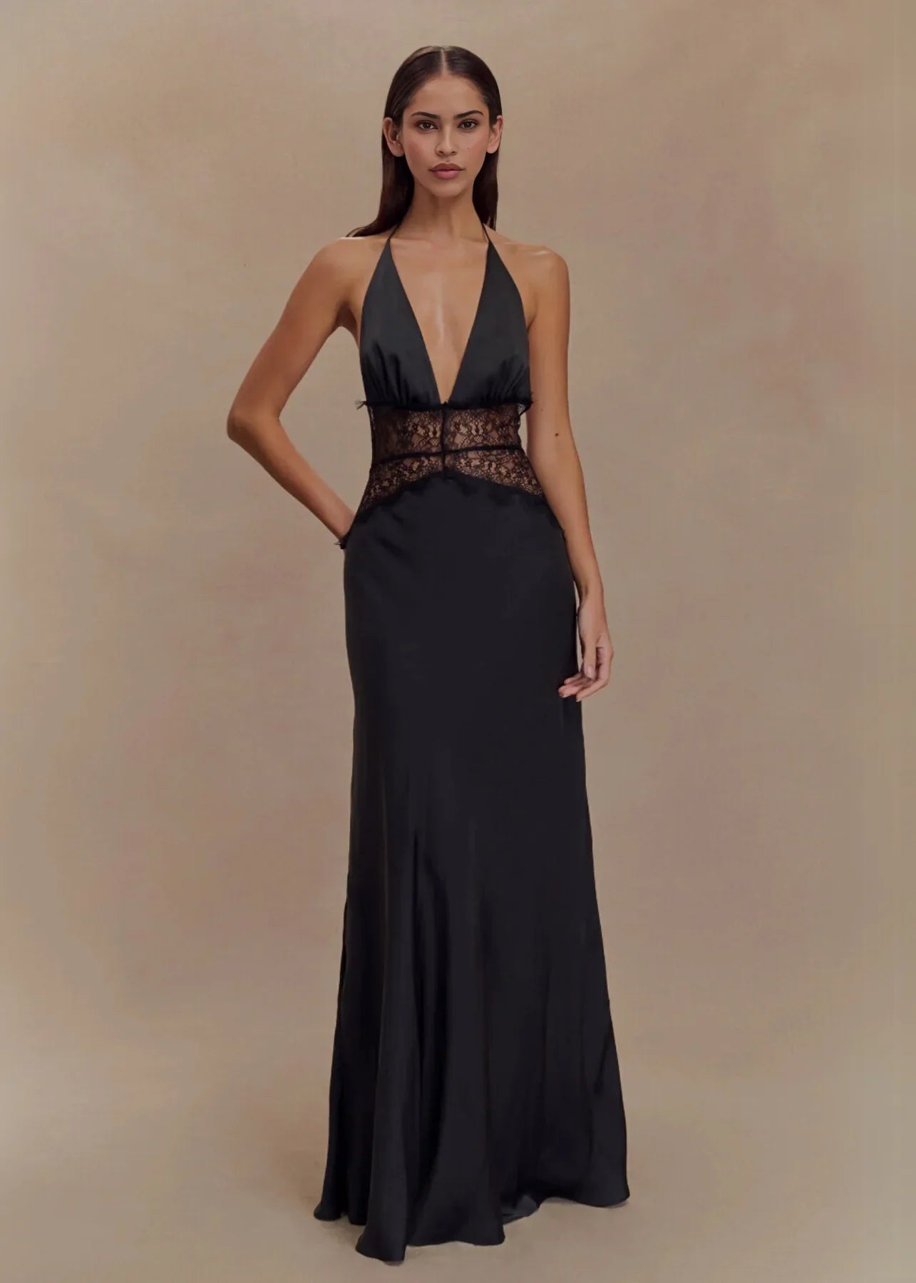 Noiréa Lace And Satin Dress