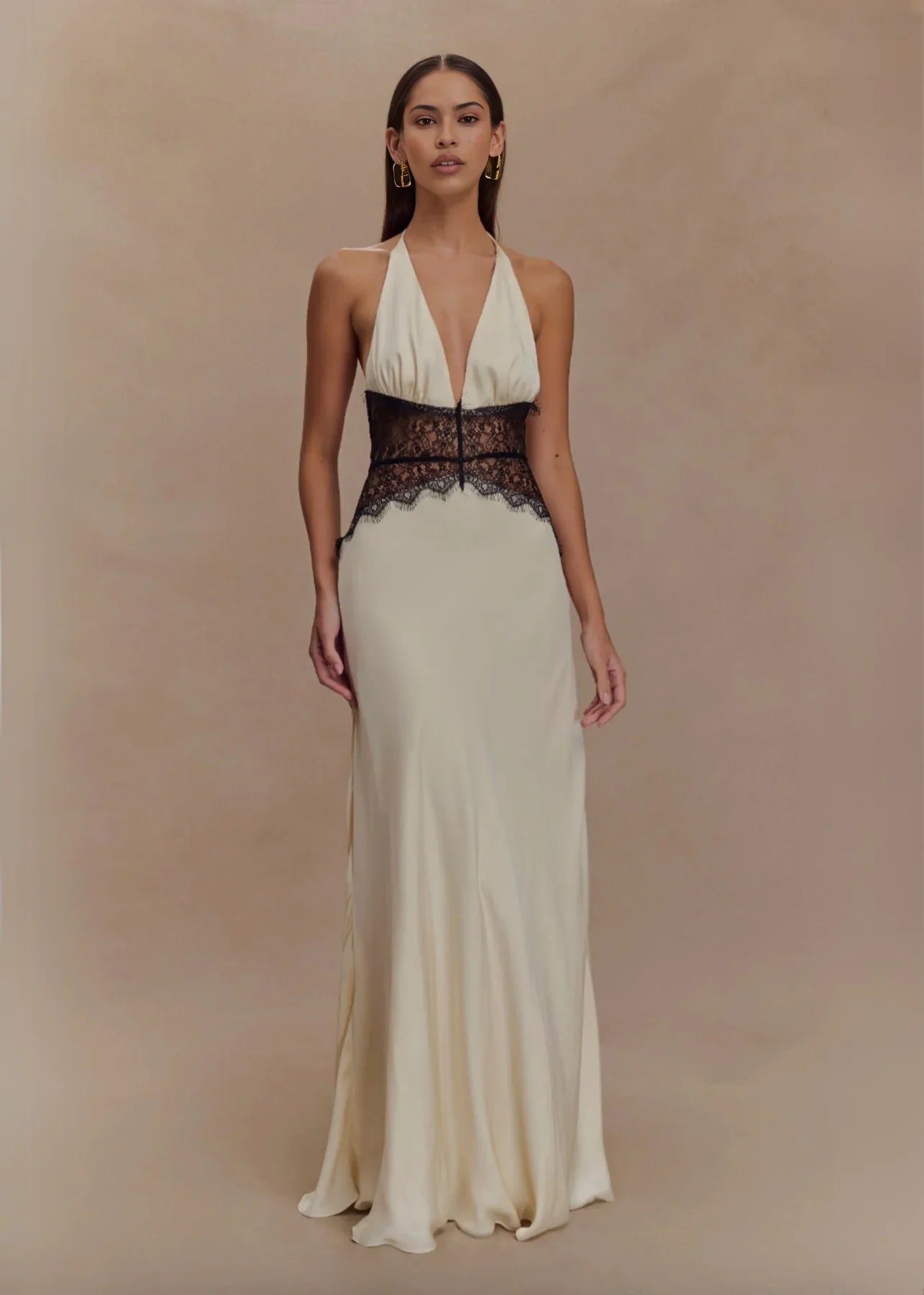 Noiréa Lace And Satin Dress