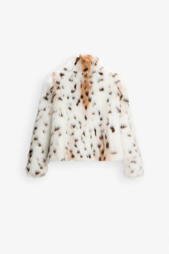 Leopard Faux Fur Jacket