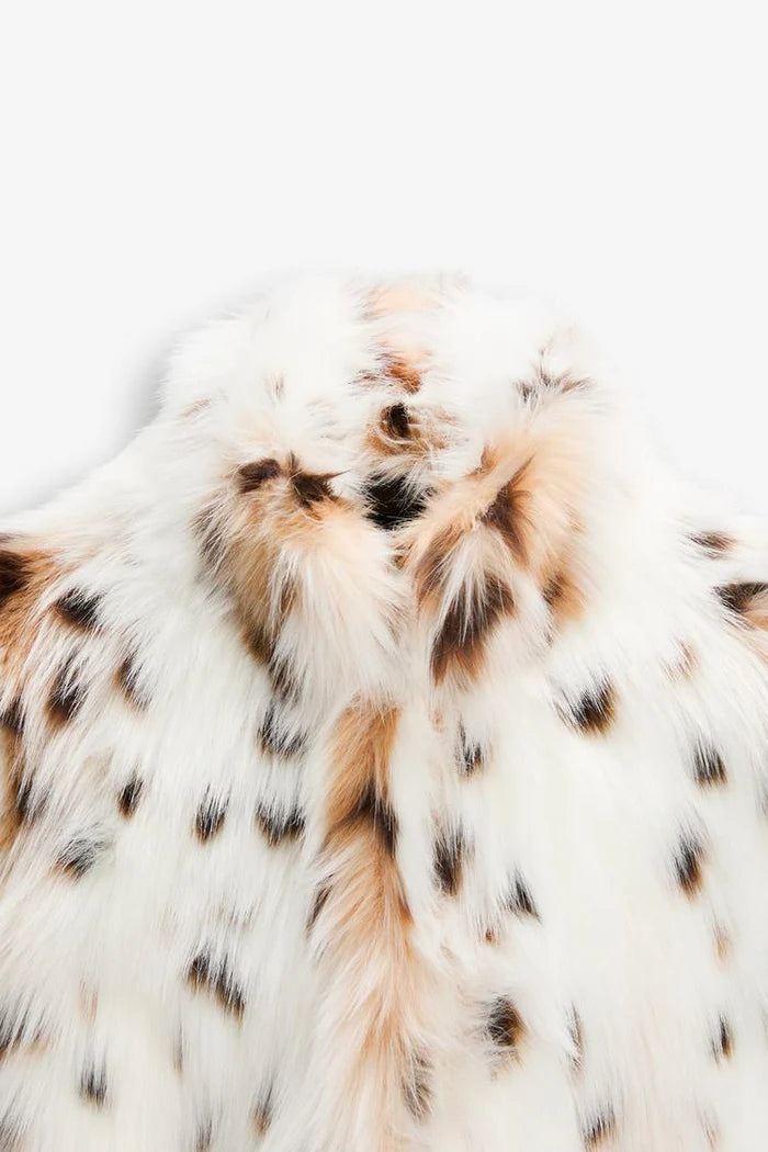 Leopard Faux Fur Jacket