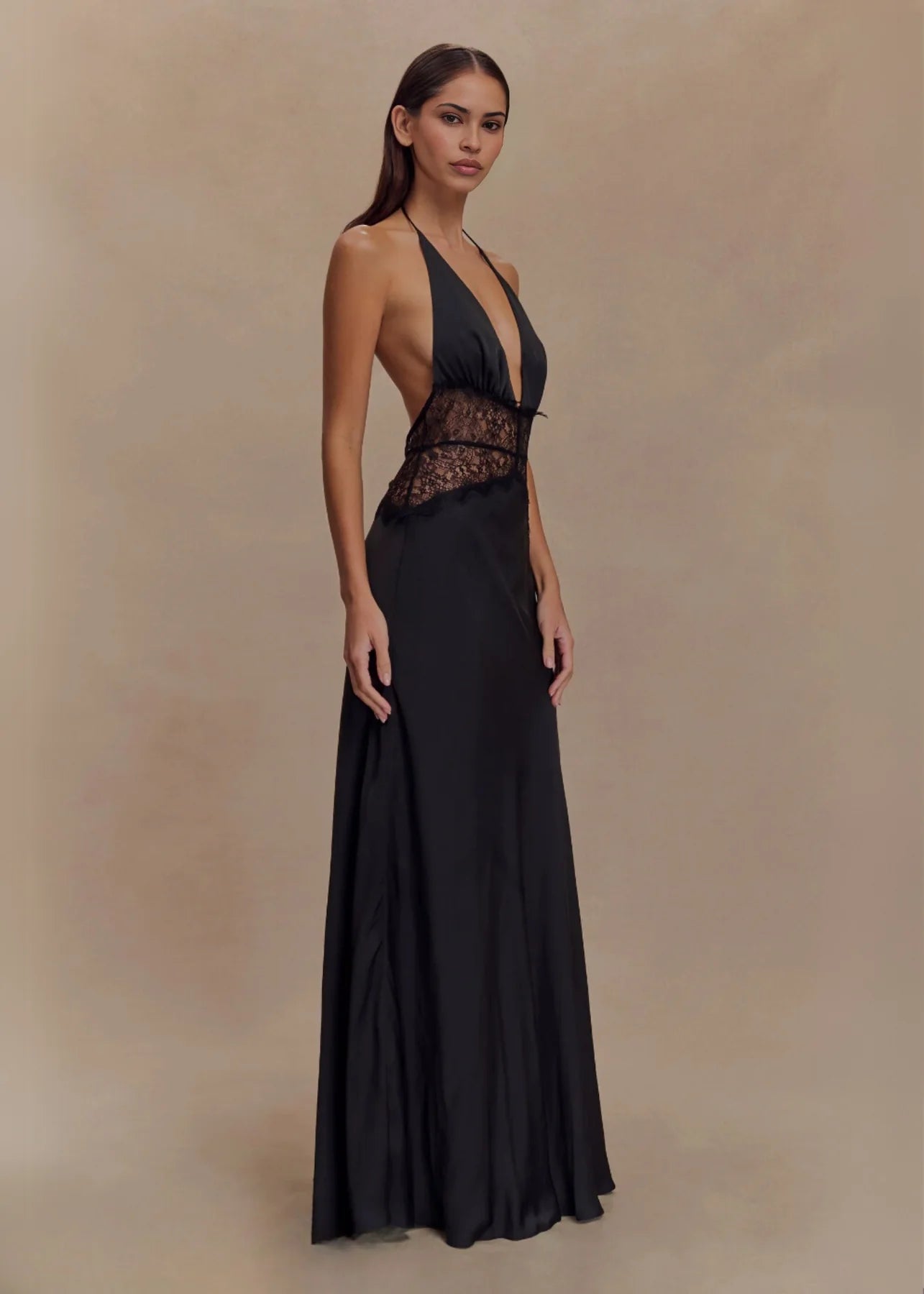 Noiréa Lace And Satin Dress