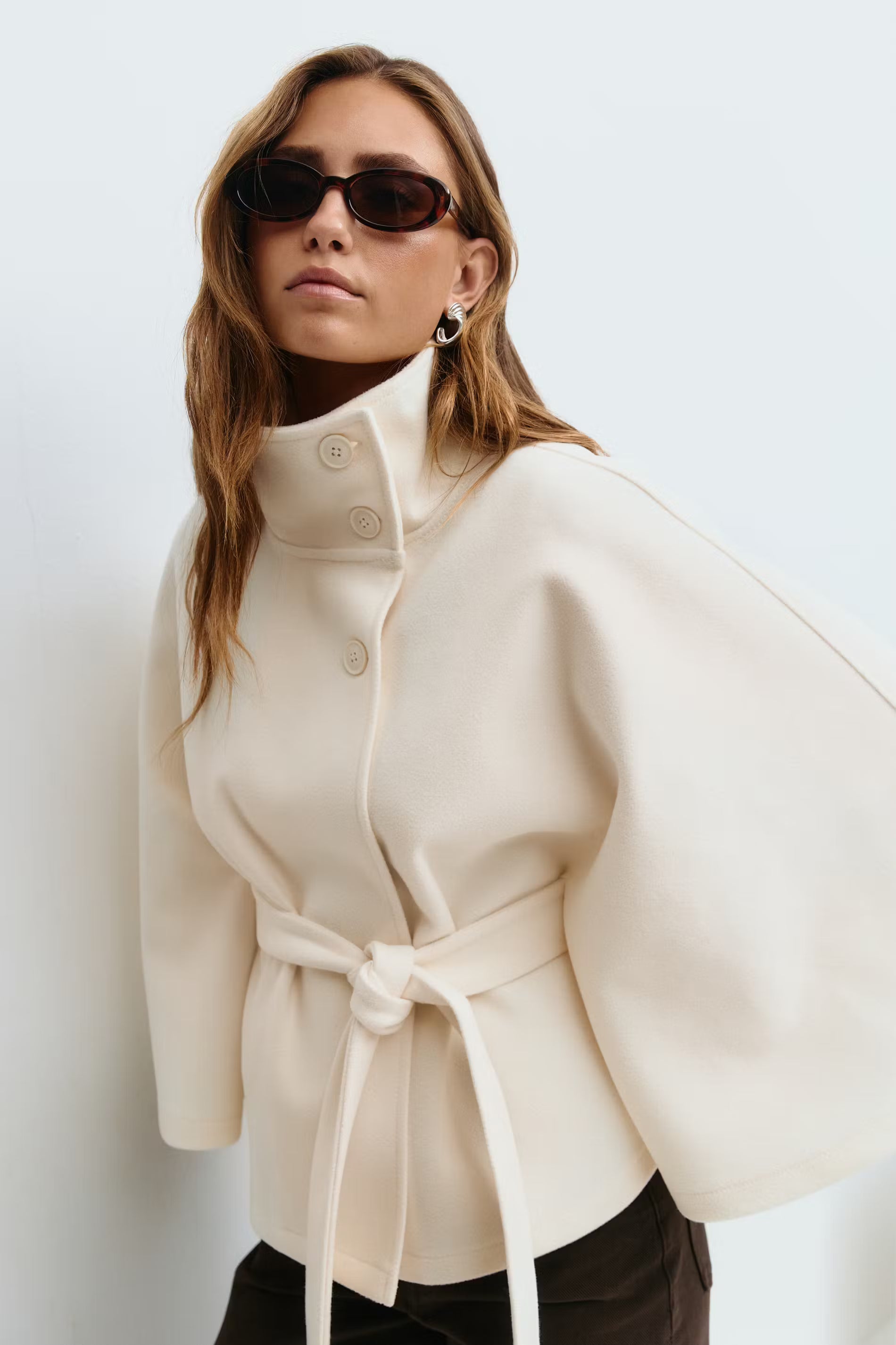 Yasmin Belt Cape Jacket