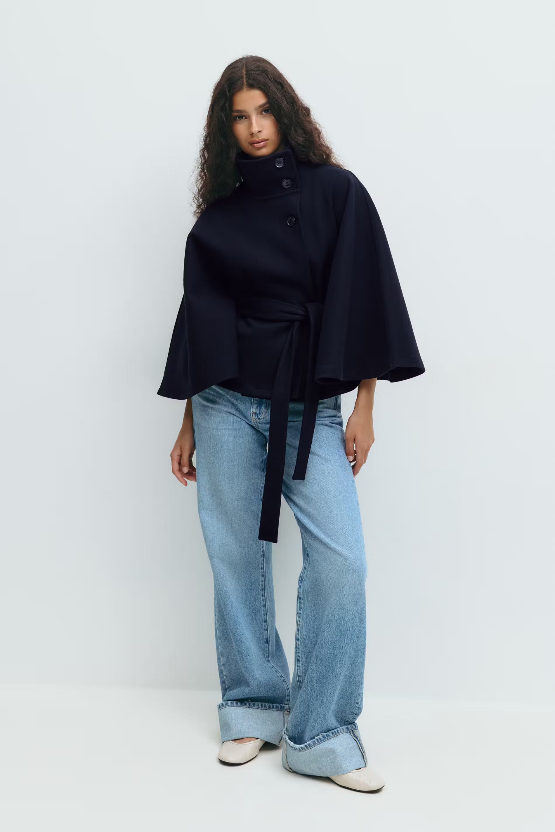 Yasmin Belt Cape Jacket
