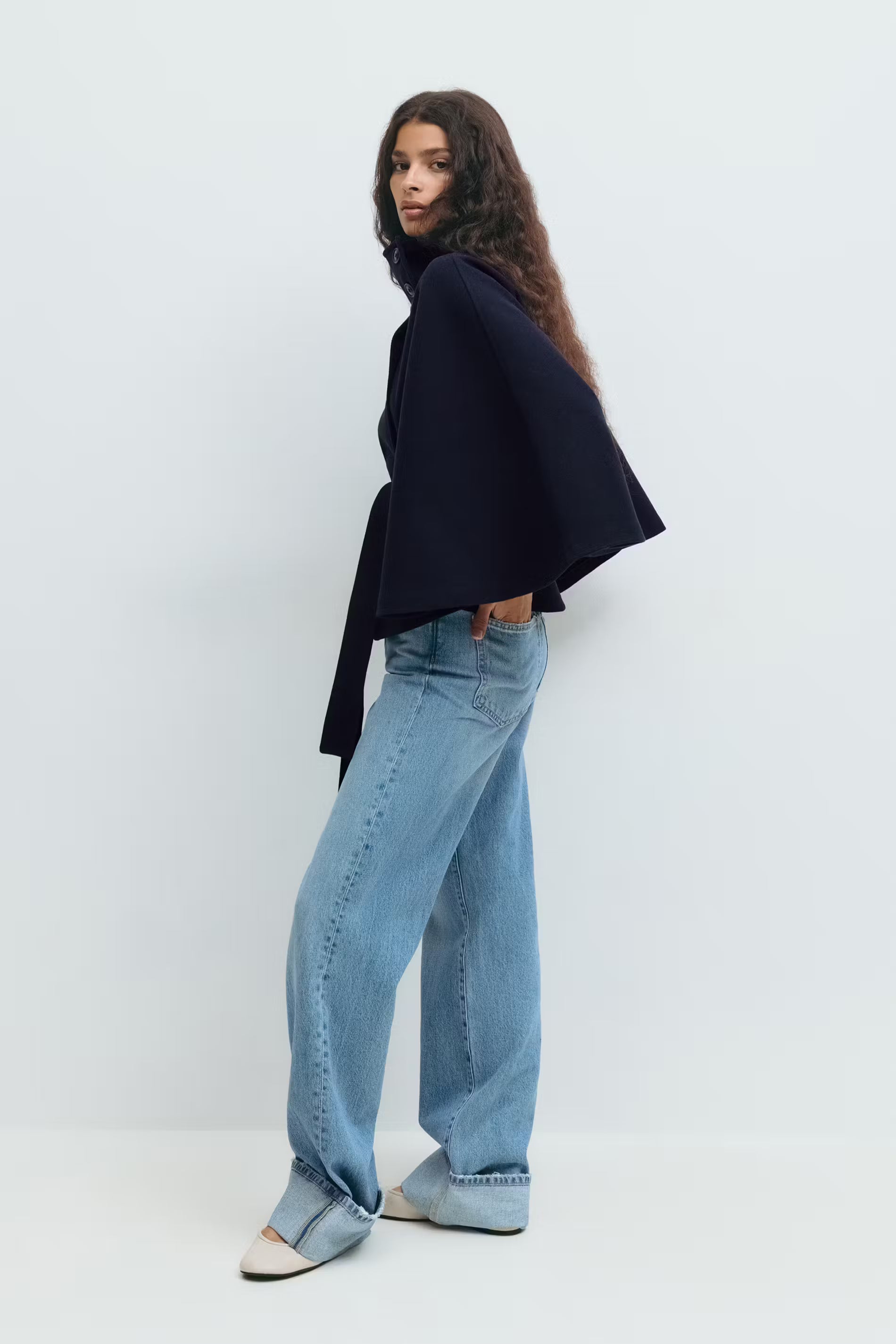 Yasmin Belt Cape Jacket