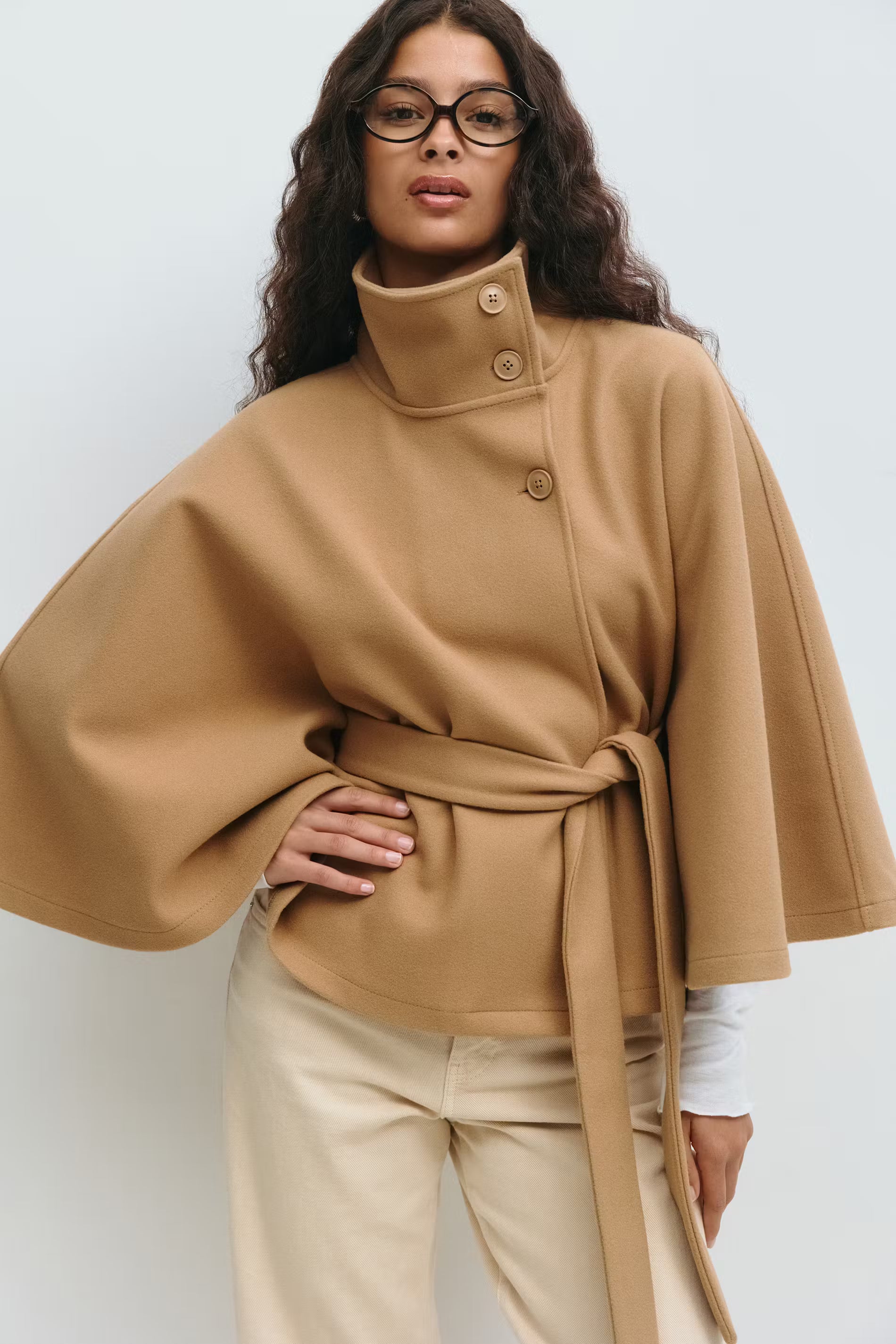 Yasmin Belt Cape Jacket