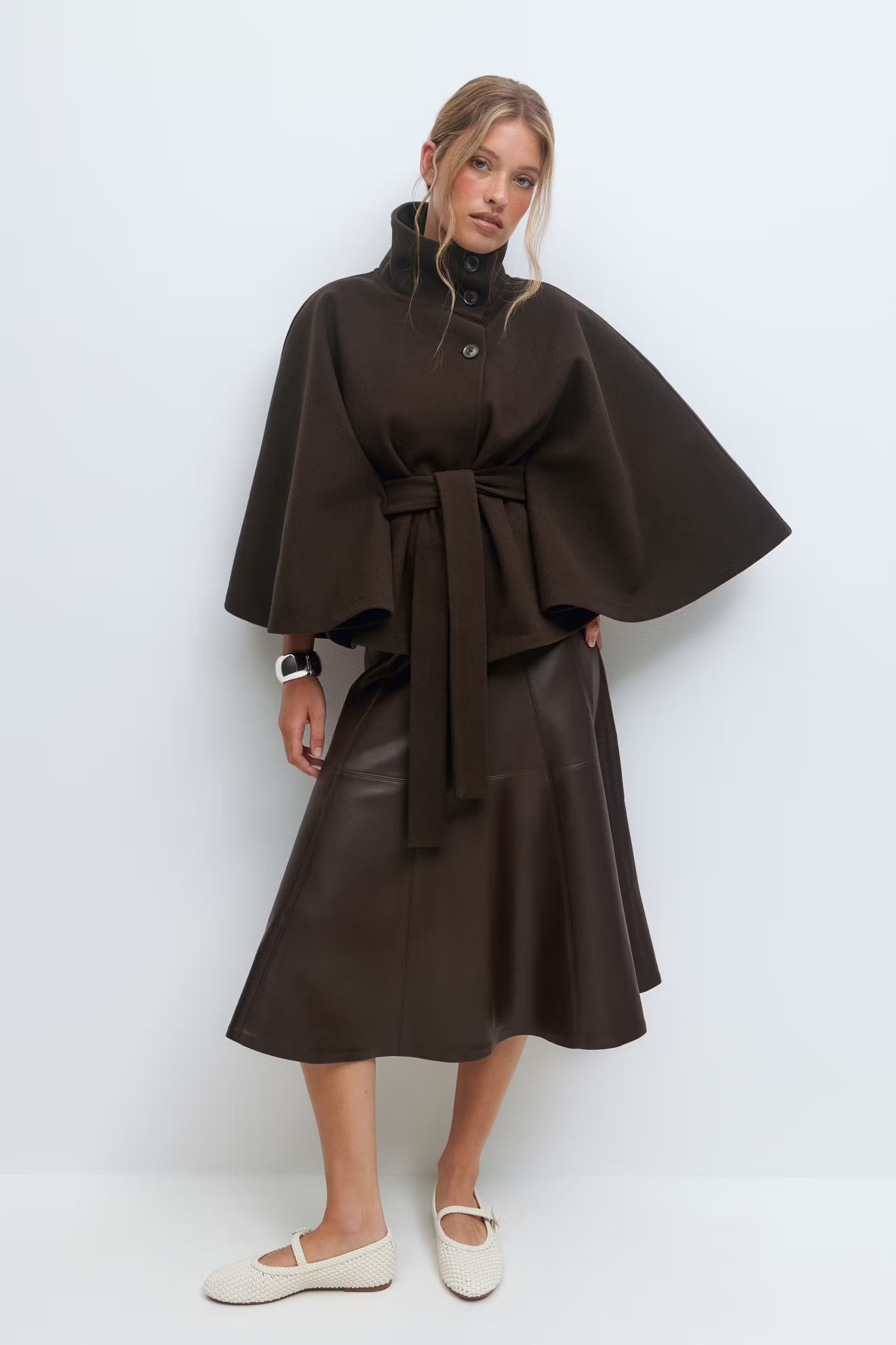 Yasmin Belt Cape Jacket
