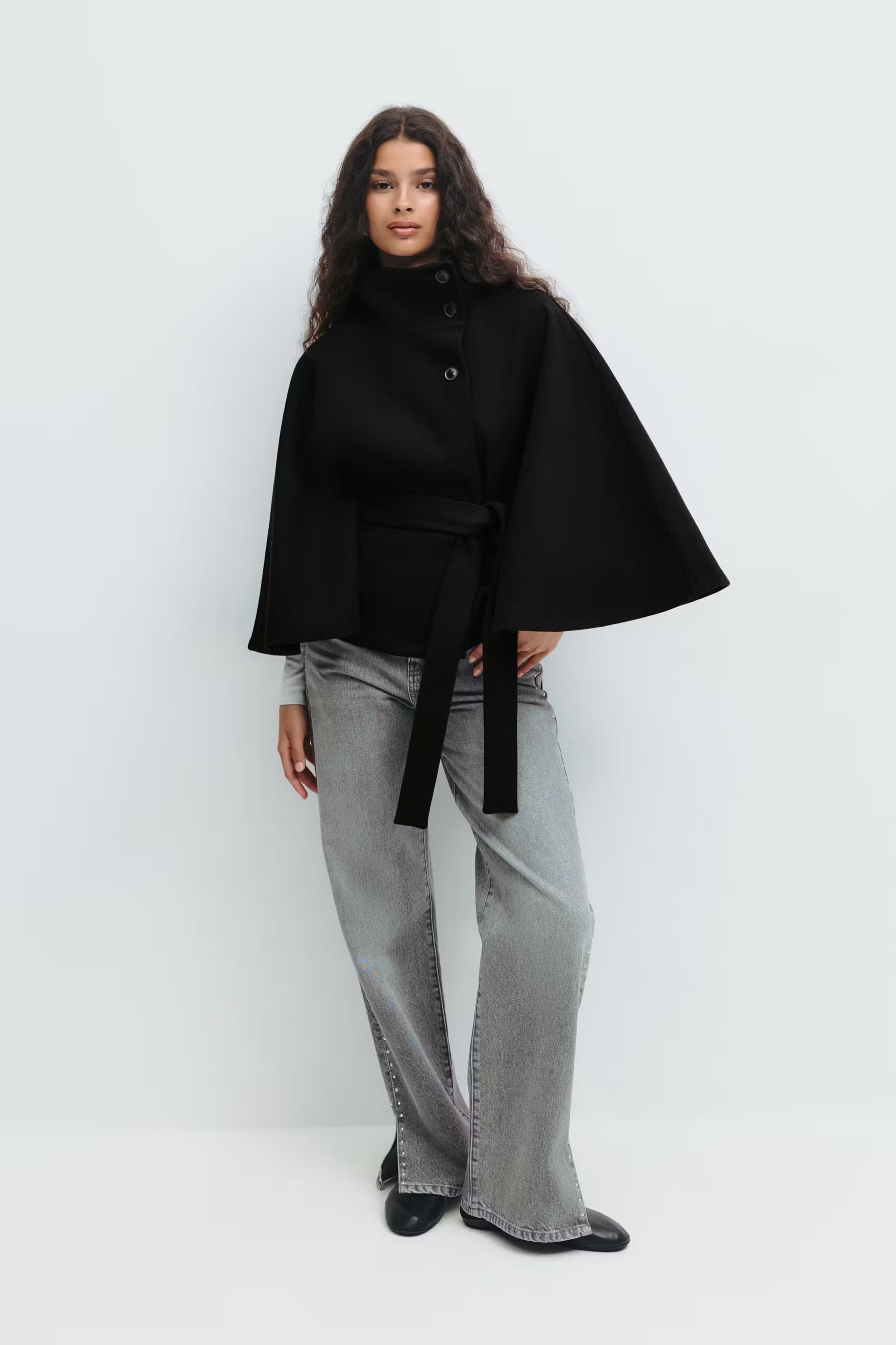 Yasmin Belt Cape Jacket