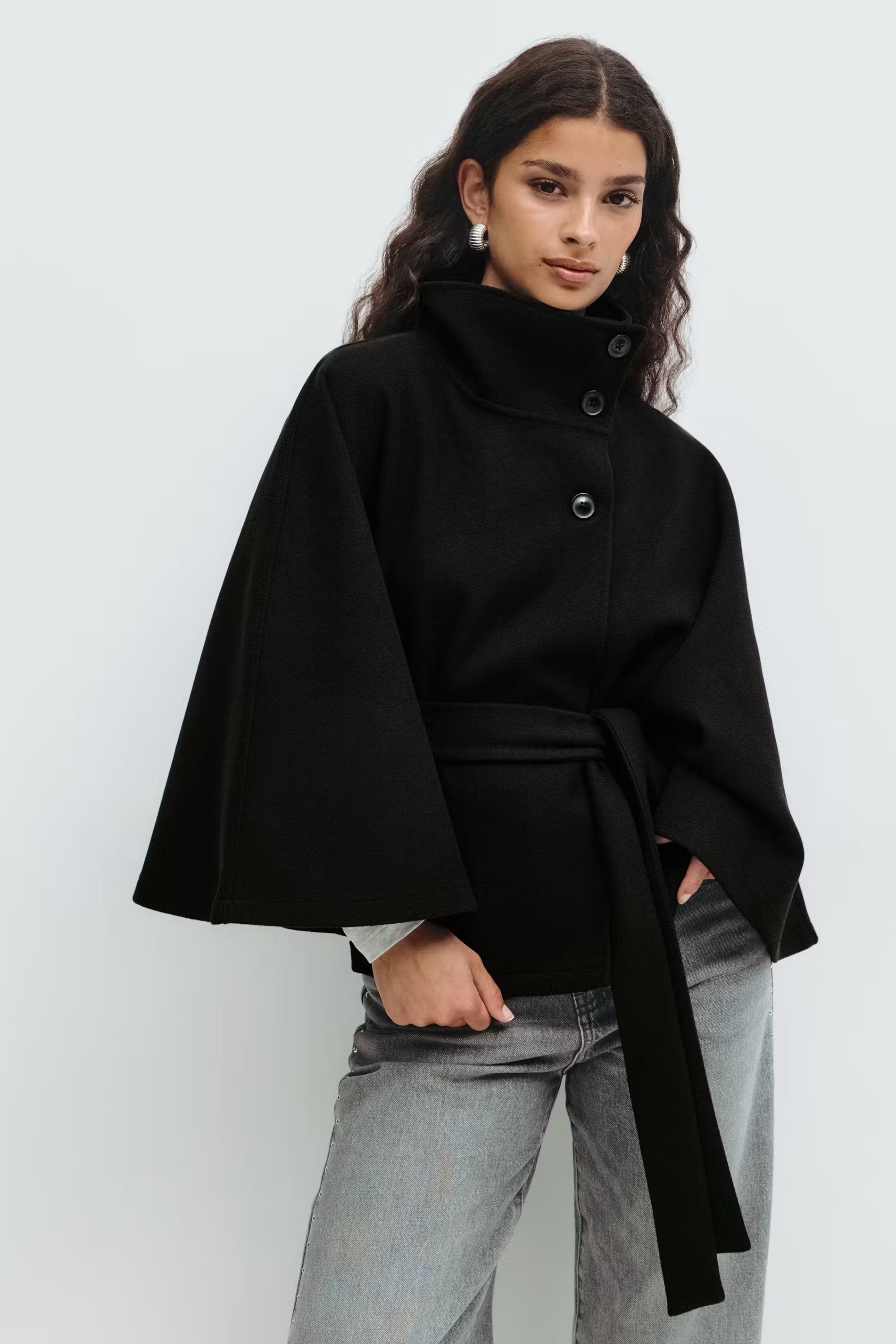 Yasmin Belt Cape Jacket