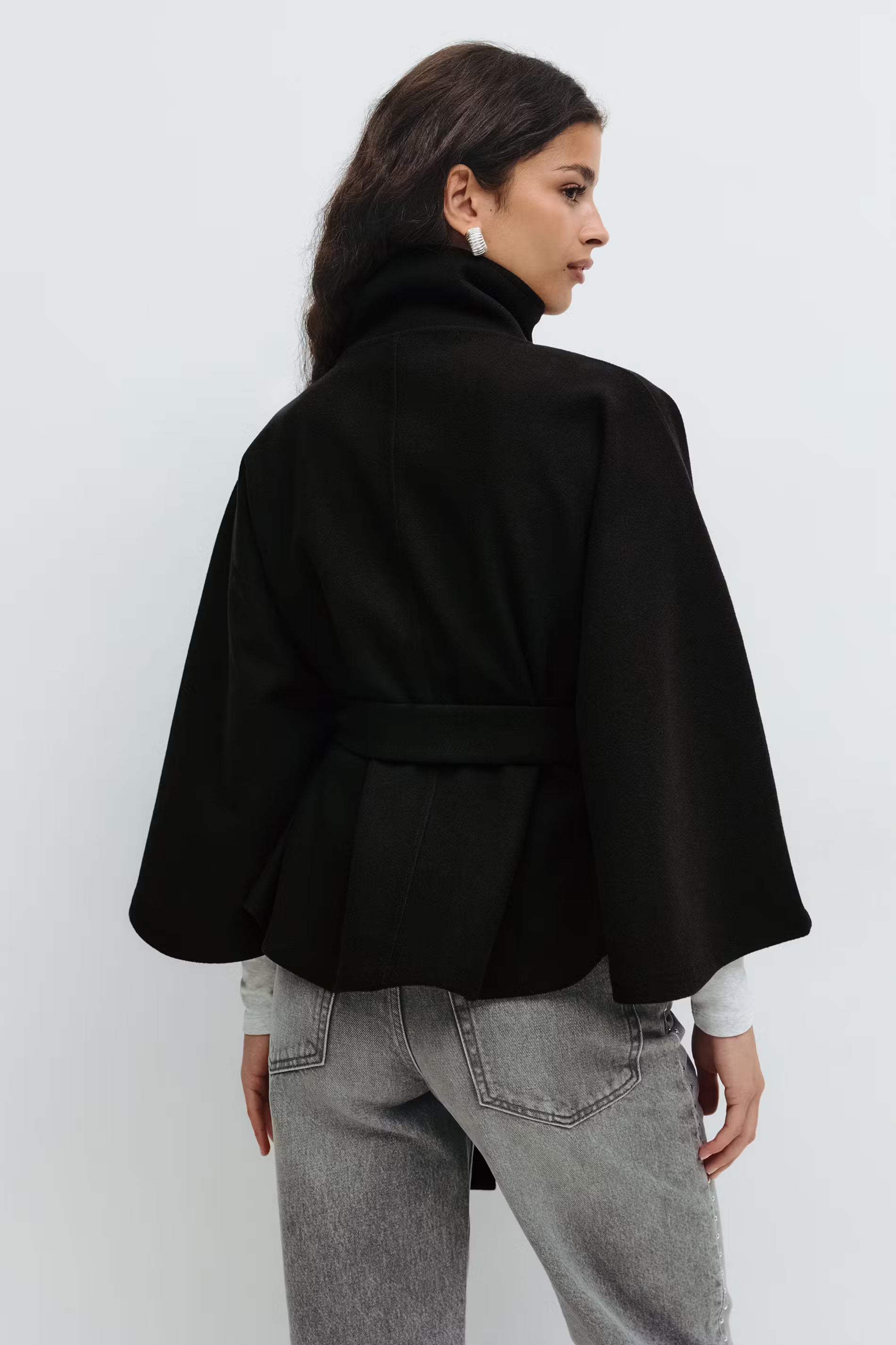 Yasmin Belt Cape Jacket