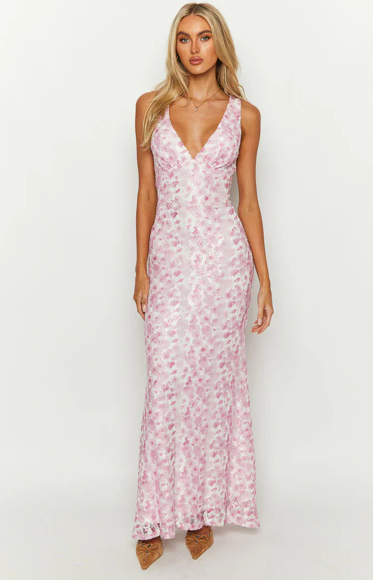Cindy Lace Maxi Dress