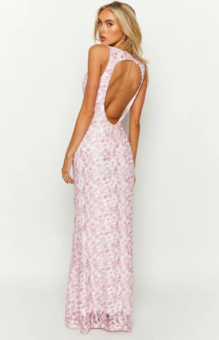 Cindy Lace Maxi Dress