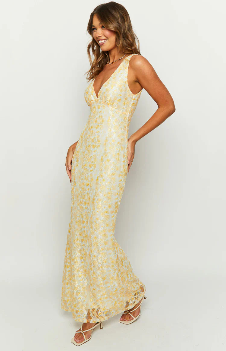 Cindy Lace Maxi Dress