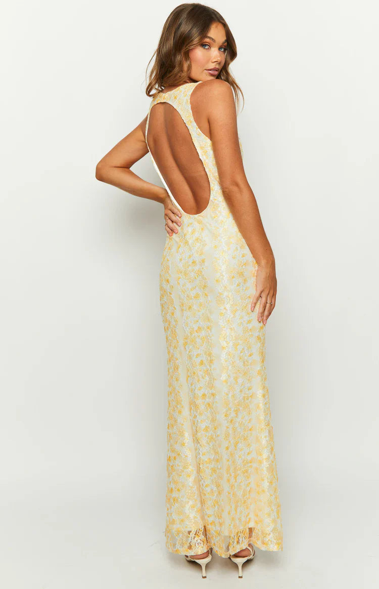 Cindy Lace Maxi Dress